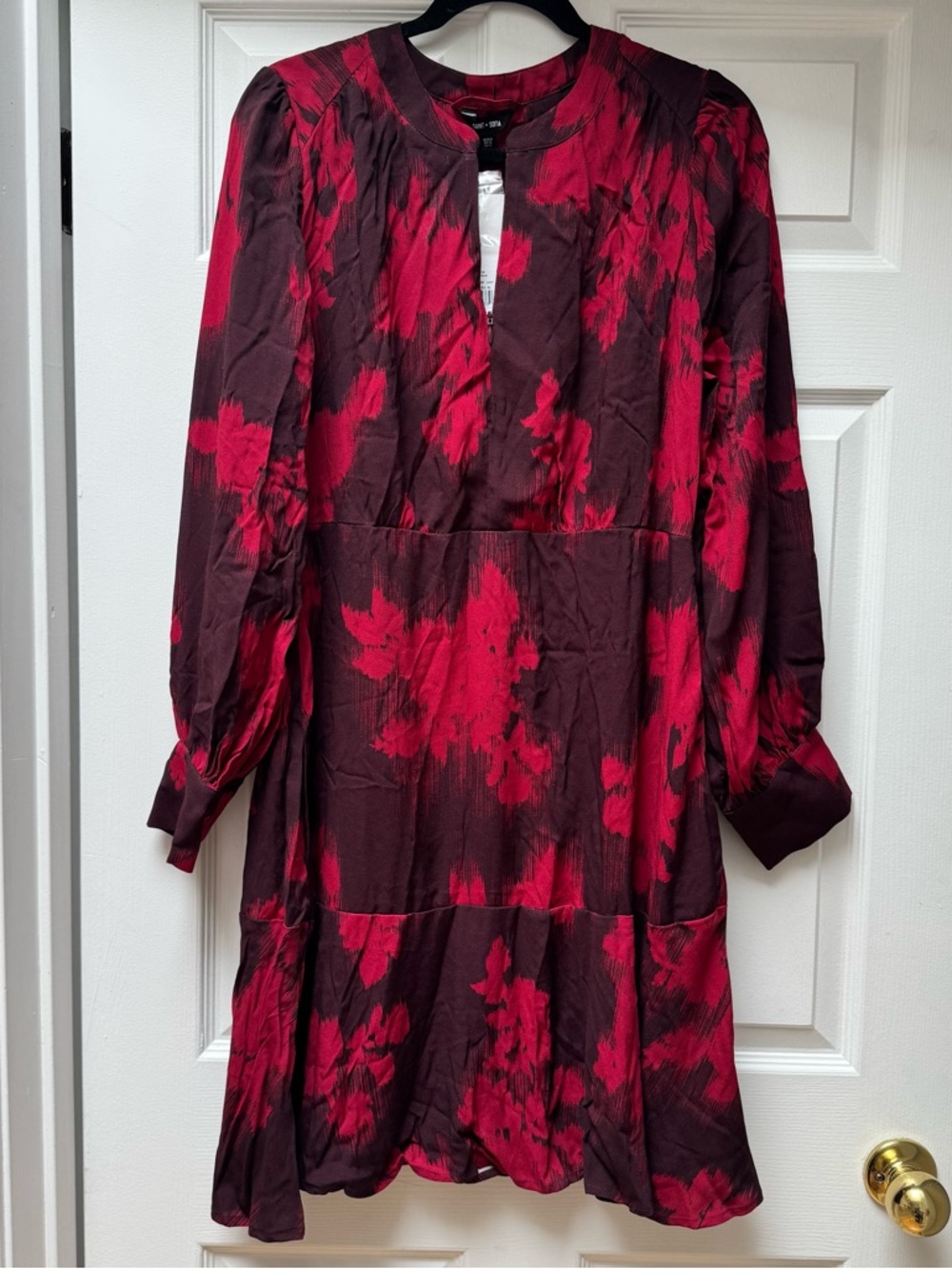 NWT Saint & Sofia ‘Mini Adaline Zip-Up Dress in Pink Fade Floral’ size 12